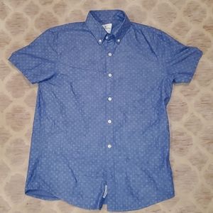 American Eagle Chambray Button-Up short sleeve